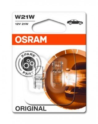 -Polttimo Osram 12V 21W W3x16D, 2 kpl hinta ja tiedot | Polttimot | hobbyhall.fi