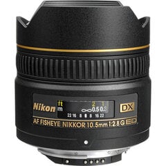 Nikon AF DX 10.5mm f / 2.8G Fisheye. hinta ja tiedot | Objektiivit | hobbyhall.fi