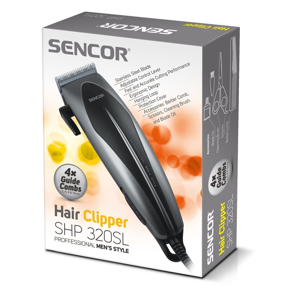 Sencor SHP 320 SL hinta ja tiedot | Hiustenleikkuukoneet ja trimmerit | hobbyhall.fi