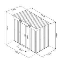 -Hecht HECHT4X6PLUS hinta ja tiedot | Piharakennukset | hobbyhall.fi