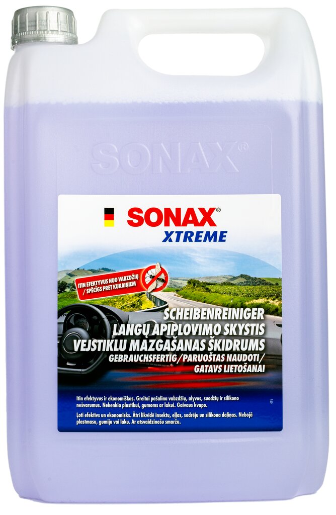 SONAX Xtreme kesäikkunanpesuneste, 4L hinta ja tiedot | Lasinpesunesteet ja jäähdytysnesteet | hobbyhall.fi