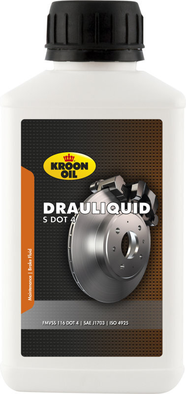 Jarruneste KROON-OIL DRAULIQUID-S DOT 4, 250 ml. hinta ja tiedot | Voiteluöljyt ja -nesteet | hobbyhall.fi