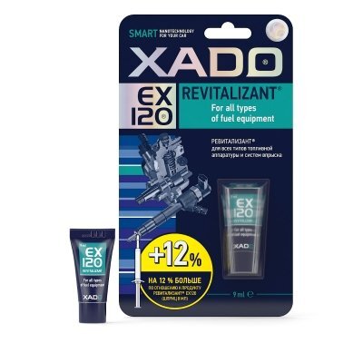 XADO EX120, -polttoaineen ruiskutusjärjestelmän elvyttävä lisäaine hinta ja tiedot | Polttoaineen ja öljyn lisäaineet | hobbyhall.fi