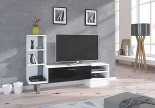 TV-pöytä York, valkoinen/musta. hinta ja tiedot | TV-tasot | hobbyhall.fi