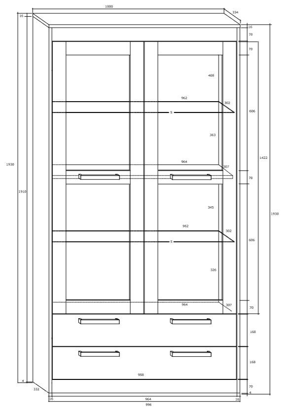 Vitriini Maximus 2S, ruskea. hinta ja tiedot | Vitriinit | hobbyhall.fi