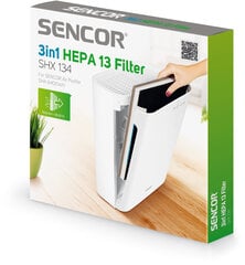 3in1 HEPA 13 suodatin ilmanpuhdistimeen SENCOR SHA 8400WH hinta ja tiedot | Ilmanvaihtolaitteiden lisätarvikkeet | hobbyhall.fi