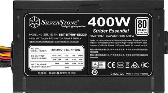 SilverStone Strider 400W (SST-ST40F-ES230) hinta ja tiedot | Virtalähteet | hobbyhall.fi
