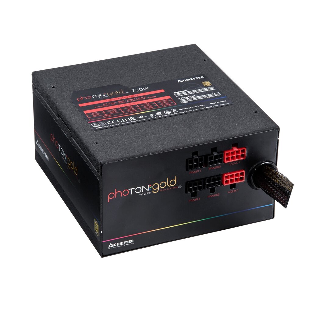 Chieftec 750W ATX-12V hinta ja tiedot | Virtalähteet | hobbyhall.fi