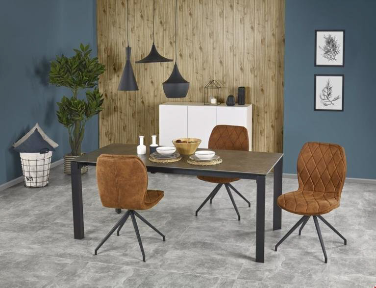 2 tuolin setti Halmar K 237, ruskea hinta ja tiedot | Ruokapöydän tuolit | hobbyhall.fi