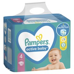 Vaipat PAMPERS Active Baby, koko 4, 9 14 kg, 76 kpl hinta ja tiedot | Vaipat | hobbyhall.fi