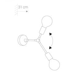 Nowodvorski Lighting seinävalaisin Twist 9141, hinta ja tiedot | Seinävalaisimet | hobbyhall.fi