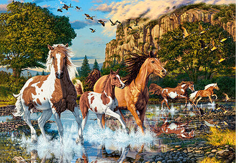 palapeli Castorland HORSE WONDERLAND 1000 kpl hinta ja tiedot | Palapelit | hobbyhall.fi