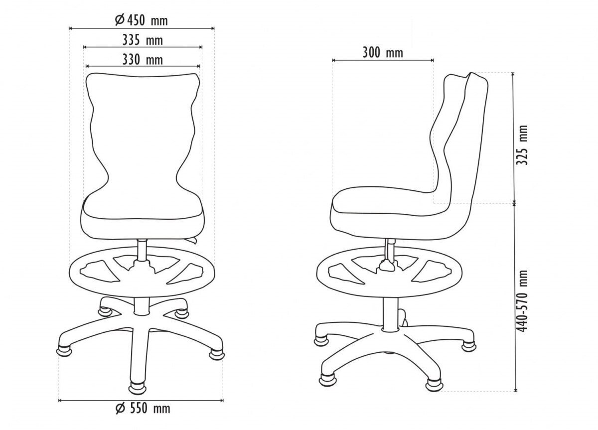 Ergonominen syöttötuoli Entelo Petit White VS26, beige. hinta ja tiedot | Toimistotuolit | hobbyhall.fi