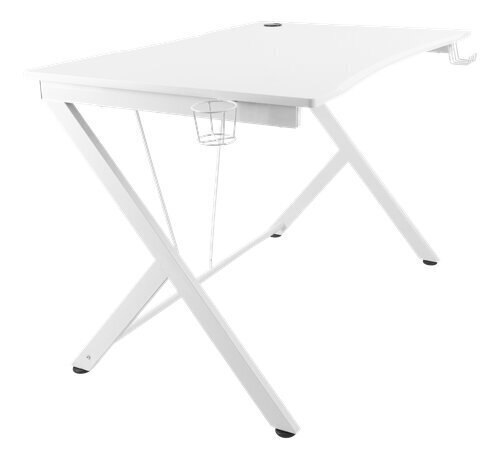 Pelipöytä Deltaco Gaming WT85, valkoinen hinta ja tiedot | Tietokonepöydät ja työpöydät | hobbyhall.fi