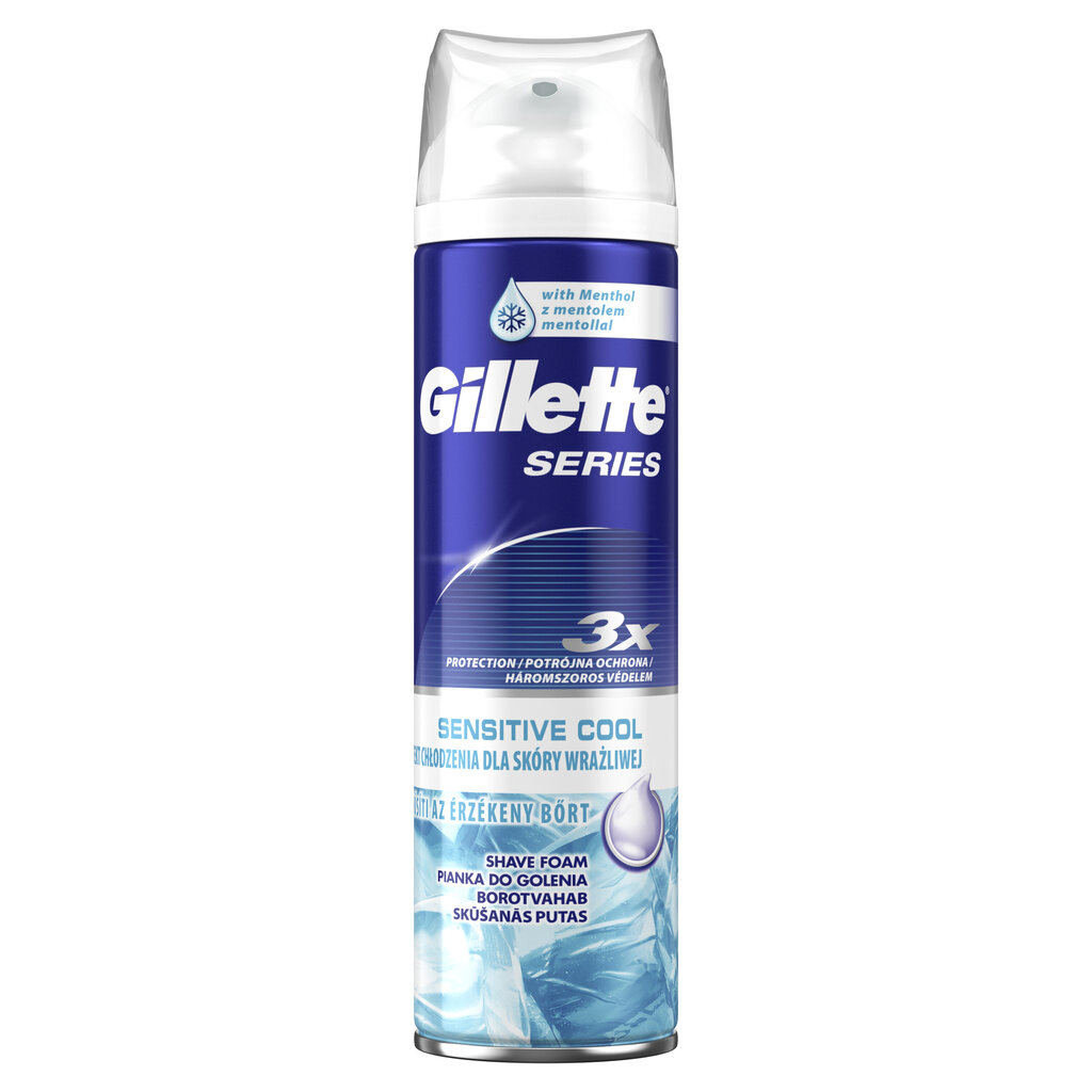 GILLETTE Series Sensitive Cool, 250 ml. hinta ja tiedot | Parranajo ja karvanpoisto | hobbyhall.fi