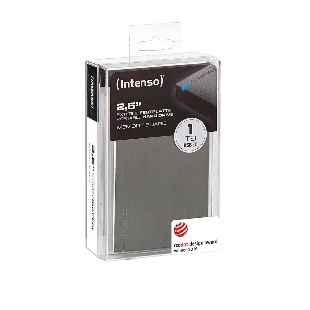 Ulkoinen kovalevy INTENSO 1TB USB 3.0 Colour Anthracite 6028660 hinta ja tiedot | Ulkoiset kovalevyt | hobbyhall.fi