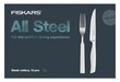 Fiskars All Steel Ruokailuvälinesarja Steak 12-osainen hinta ja tiedot | Ruokailuvälineet | hobbyhall.fi
