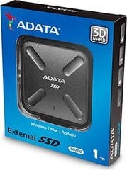 ADATA SD700 Ext SSD 1TB USB 3.1, musta hinta ja tiedot | Ulkoiset kovalevyt | hobbyhall.fi