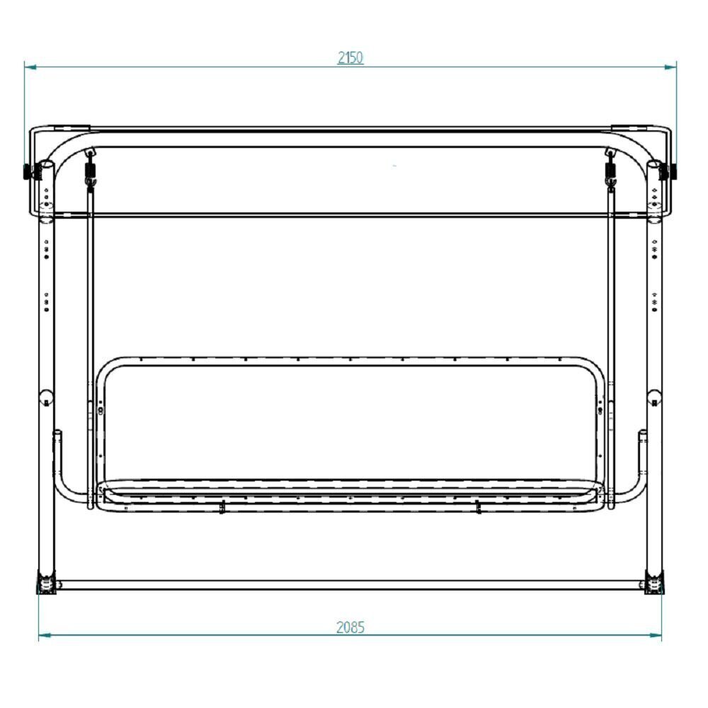 Puutarhakeinu Patio Parma A092-03PB, vaaleanpunainen/harmaa, hinta ja tiedot | Puutarhakeinut | hobbyhall.fi