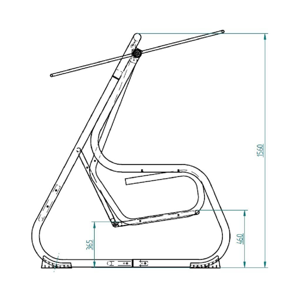 Puutarhakeinu Patio Parma, A011-05BB, monivärinen hinta ja tiedot | Puutarhakeinut | hobbyhall.fi