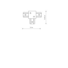 T muotoinen kiskoyhteys Nowodvorski Lighting Profile Black 8835. hinta ja tiedot | Kiskovalaisimet ja valokiskot | hobbyhall.fi