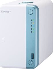 NAS STORAGE TOWER 2BAY 2GB/TS-251D-2G QNAP hinta ja tiedot | Ulkoiset kovalevyt | hobbyhall.fi