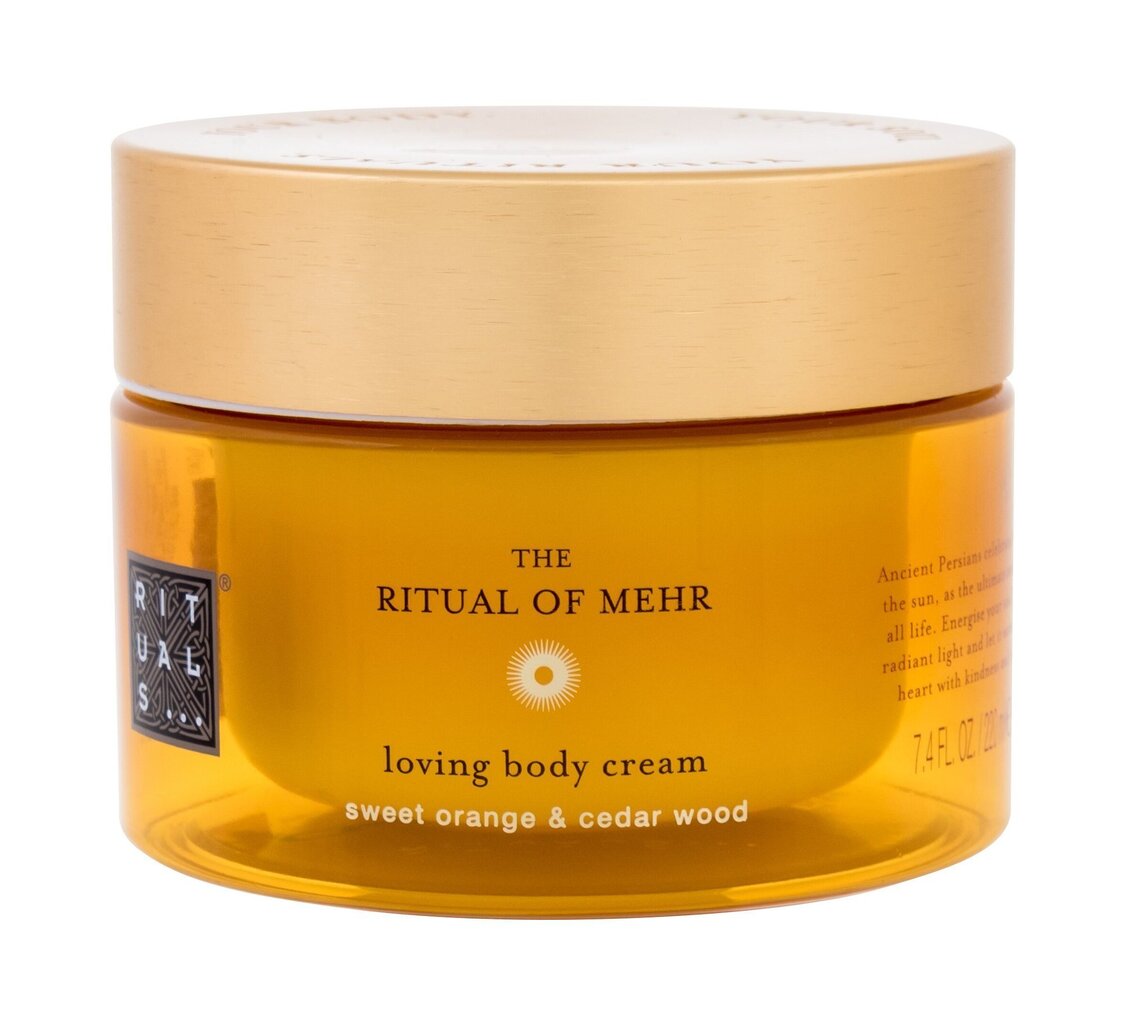 Vartalovoide Rituals Mehr Loving Body Cream 220 ml hinta ja tiedot | Vartalovoiteet ja -emulsiot | hobbyhall.fi