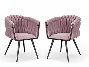 2 tuolisetti Cosmopolitan Design Shirley, violetti hinta ja tiedot | Cosmopolitan Design Huonekalut ja sisustus | hobbyhall.fi