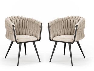 2 tuolisetti Cosmopolitan Design Shirley, beige väri hinta ja tiedot | Cosmopolitan Design Keittiön kalusteet | hobbyhall.fi