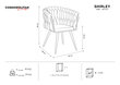 2 tuolisetti Cosmopolitan Design Shirley, punainen hinta ja tiedot | Ruokapöydän tuolit | hobbyhall.fi