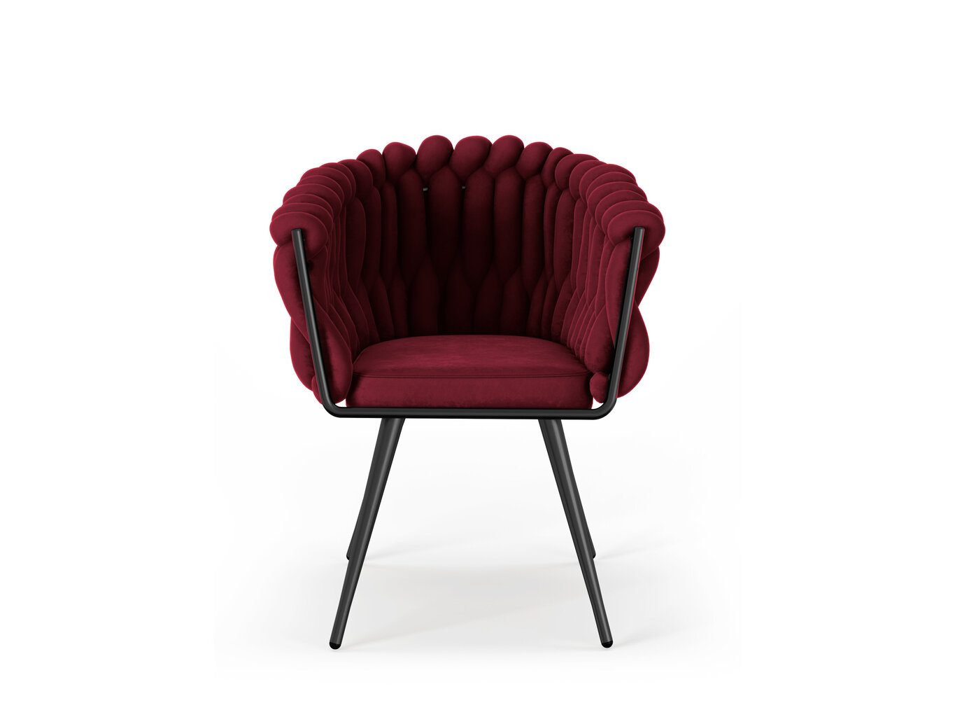 2 tuolisetti Cosmopolitan Design Shirley, punainen hinta ja tiedot | Ruokapöydän tuolit | hobbyhall.fi