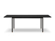 Jatkettava pöytä Interieurs86 Louis 160x90 cm, musta hinta ja tiedot | Ruokapöydät | hobbyhall.fi