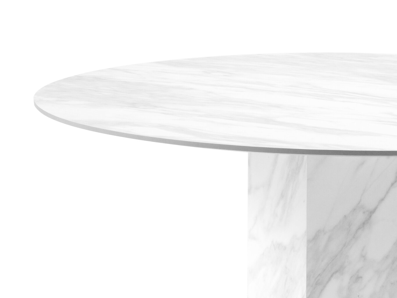 Sohvapöytä Interieurs 86 Roger, 120 cm, valkoinen. hinta ja tiedot | Ruokapöydät | hobbyhall.fi