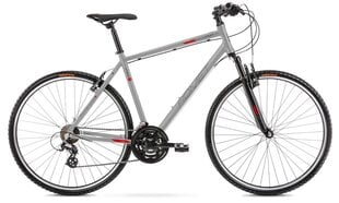 Hybridipyörä Romet Orkan M 28" 2022, harmaa/punainen, hinta ja tiedot | Polkupyörät | hobbyhall.fi