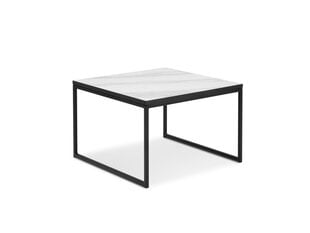 Sohvapöytä Interieurs86 Morgane 62, valkoinen/musta hinta ja tiedot | Sohvapöydät | hobbyhall.fi