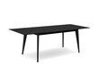 Jatkettava pöytä Windsor & Co Royal, 120x80 cm, musta hinta ja tiedot | Ruokapöydät | hobbyhall.fi