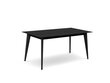 Jatkettava pöytä Windsor & Co Royal, 120x80 cm, musta hinta ja tiedot | Ruokapöydät | hobbyhall.fi