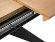 Pidennettävä pöytä, Windsor &co Magnus 200 cm, ruskea/musta hinta ja tiedot | Ruokapöydät | hobbyhall.fi