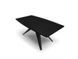 Pidennettävä pöytä Windsor &co Sky, 200 cm, musta hinta ja tiedot | Ruokapöydät | hobbyhall.fi