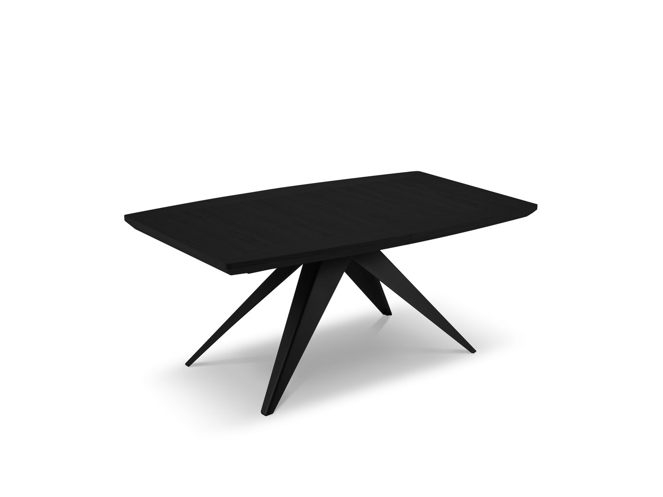 Pidennettävä pöytä Windsor &co Sky, 200 cm, musta hinta ja tiedot | Ruokapöydät | hobbyhall.fi