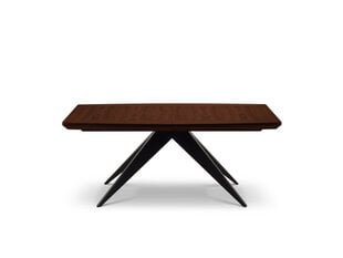 Pidennettävä pöytä Windsor &co Sky, 200 cm, tummanruskea/musta hinta ja tiedot | Ruokapöydät | hobbyhall.fi