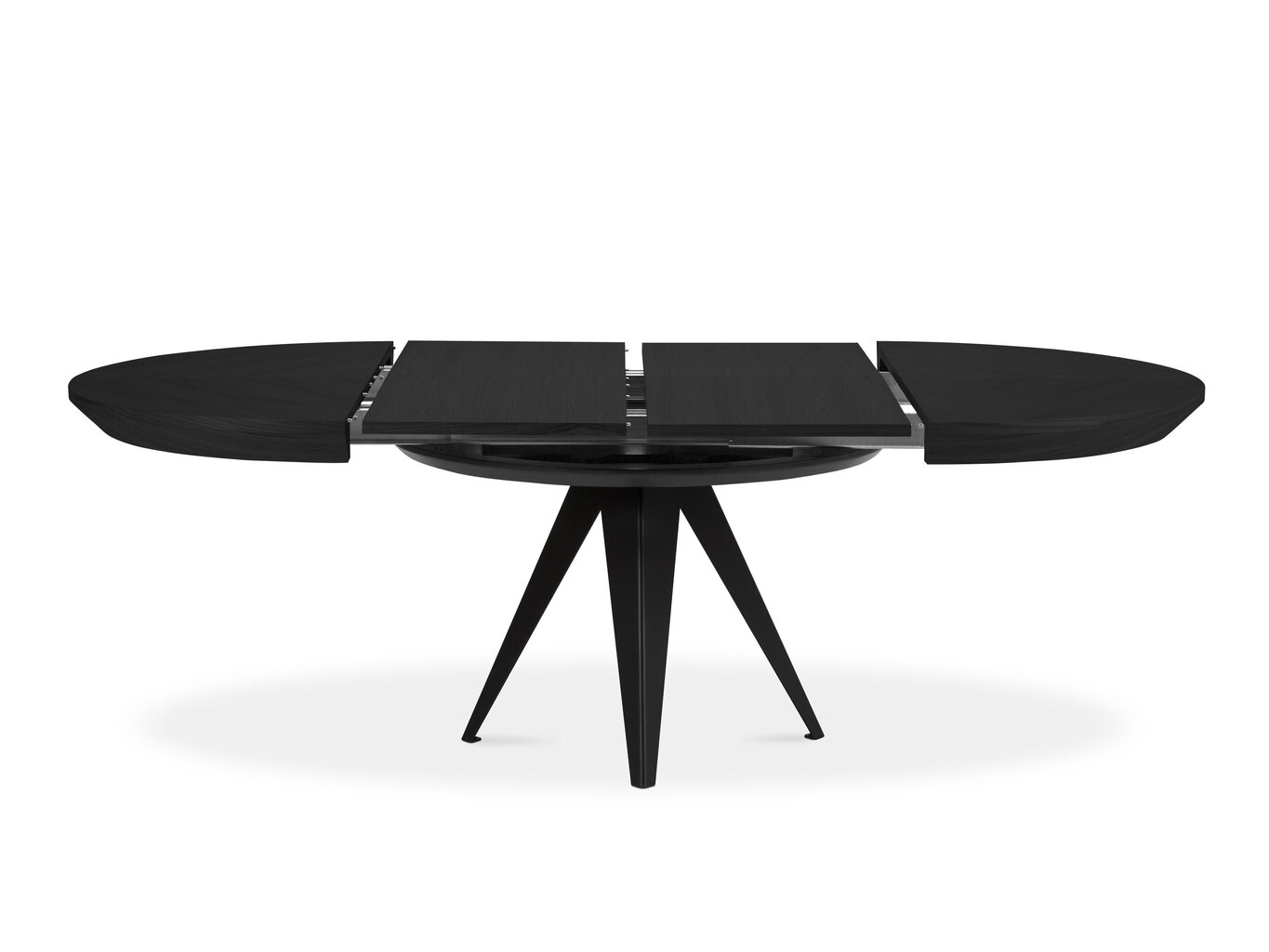 Jatkettava pöytä Windsor & Co Magnus 120 cm, musta hinta ja tiedot | Ruokapöydät | hobbyhall.fi