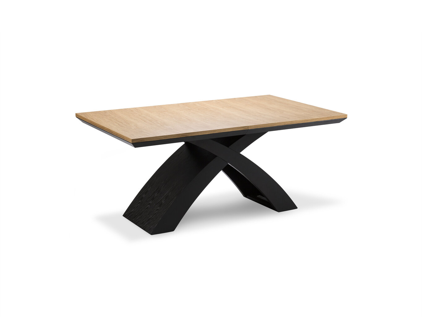 Laajennettava pöytä, Windsor & Co Helga, ruskea/musta hinta ja tiedot | Ruokapöydät | hobbyhall.fi