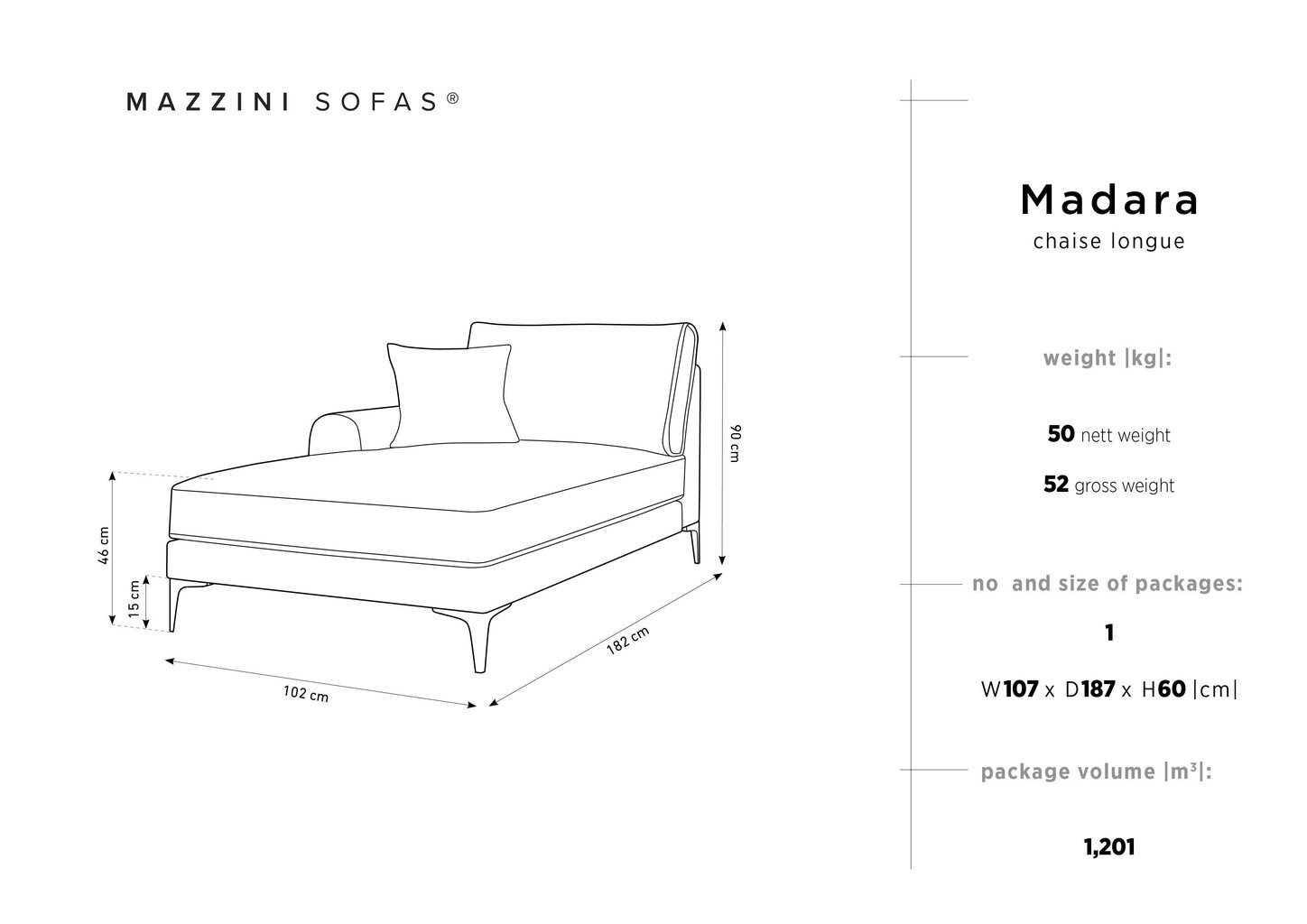 Couture Mazzini Sofas Madara, sininen hinta ja tiedot | Sohvat ja vuodesohvat | hobbyhall.fi