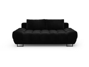 Kolmen hengen sohva Windsor ja Co Cirrus, velour, musta. hinta ja tiedot | Sohvat ja vuodesohvat | hobbyhall.fi