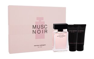 Sarja Narciso Rodriguez For Her Musc Noir naisille: hajuvesi EDP 50 ml + suihkugeeli 50 ml + Vartalovoide 50 ml hinta ja tiedot | Naisten hajuvedet | hobbyhall.fi