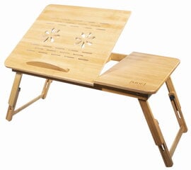 Kannettava pöytä, Bamboo L, ruskea hinta ja tiedot | Tietokonepöydät ja työpöydät | hobbyhall.fi