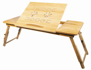 Kannettava pöytä Bamboo XL, ruskea. hinta ja tiedot | Tietokonepöydät ja työpöydät | hobbyhall.fi