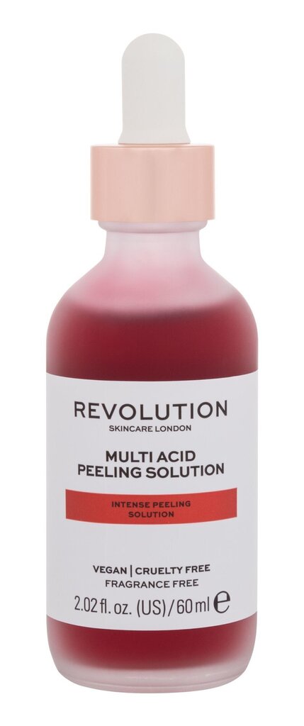 Revolution Skincare Multi Acid Intense Peeling Solution, 60 ml, hinta ja tiedot | Kasvojen puhdistusaineet | hobbyhall.fi