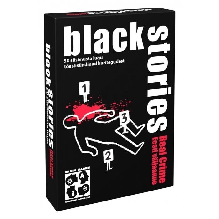Lautapeli Brain Games Black Stories Real Crime. Todelliset rikokset!, EE hinta ja tiedot | Lautapelit ja älypelit | hobbyhall.fi
